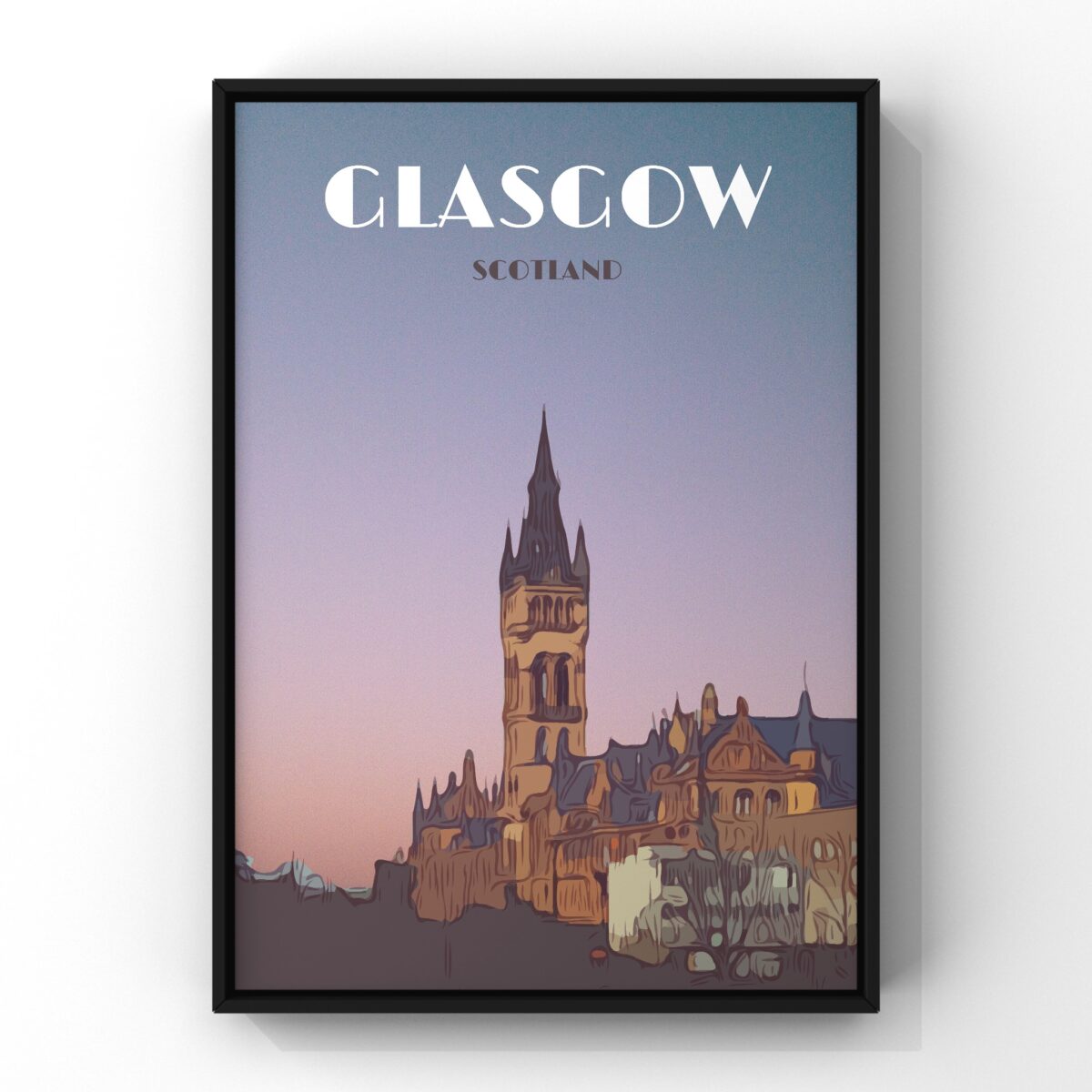 Glasgow University print