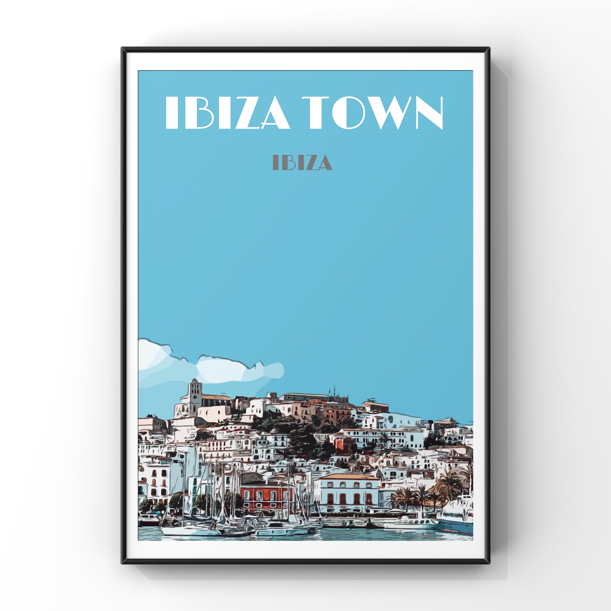 Ibiza Town Poster