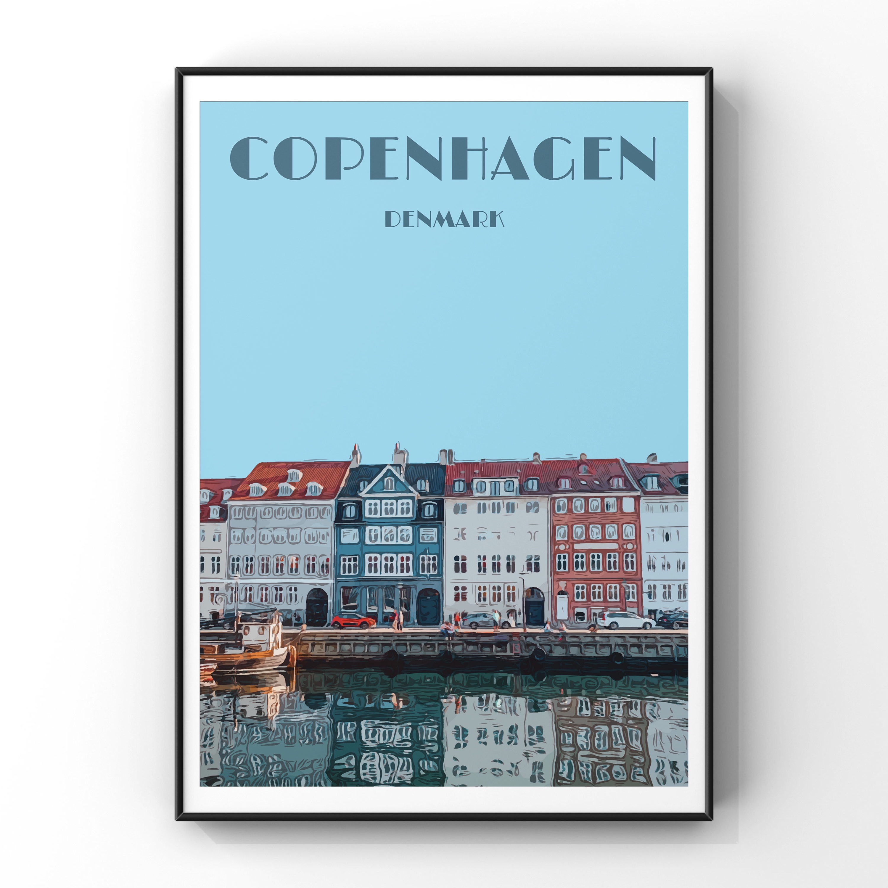 Copenhagen Travel Poster