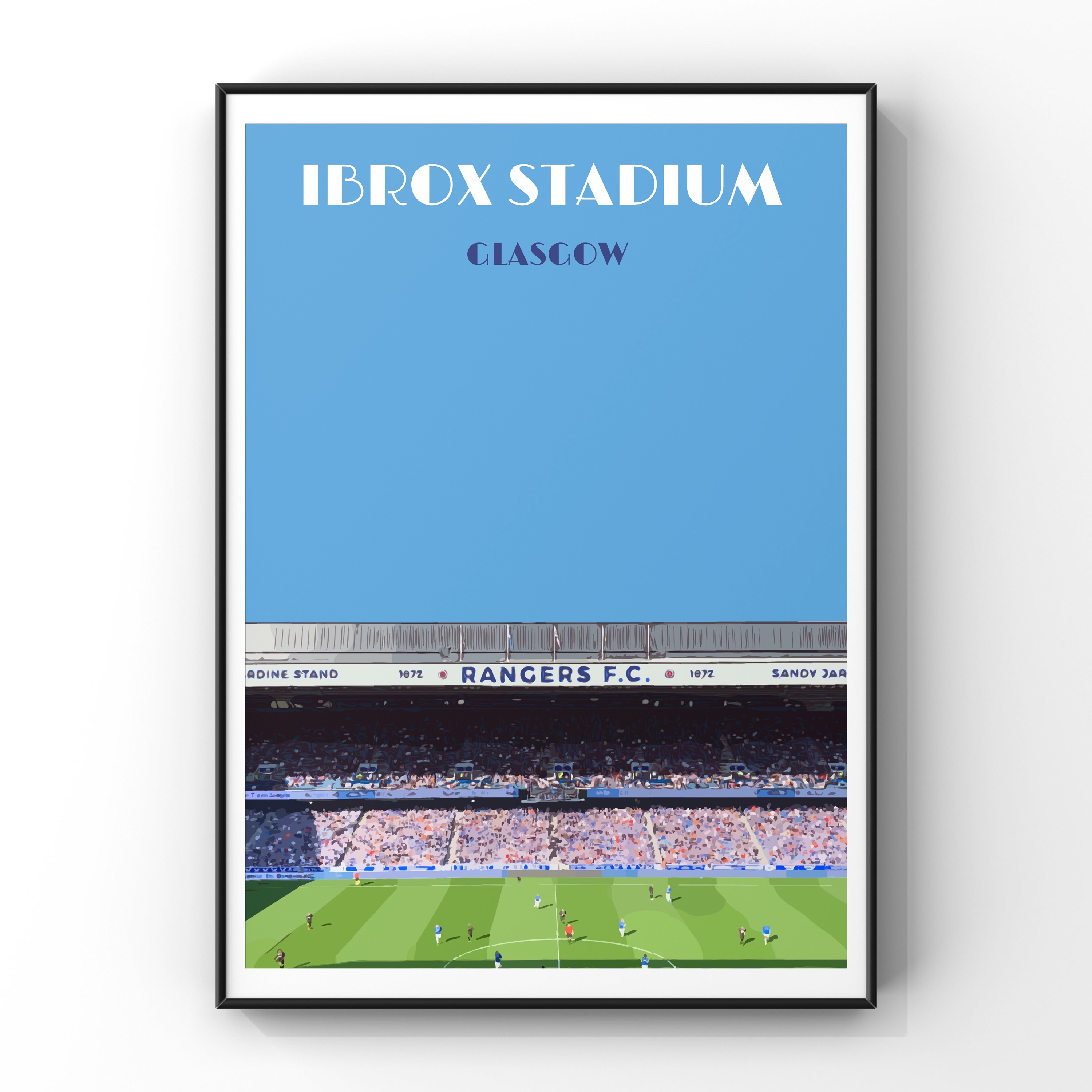 Glasgow Rangers Ibrox Stadium Aerial View Poster - GB Posters (UK) – Sports  Poster Warehouse