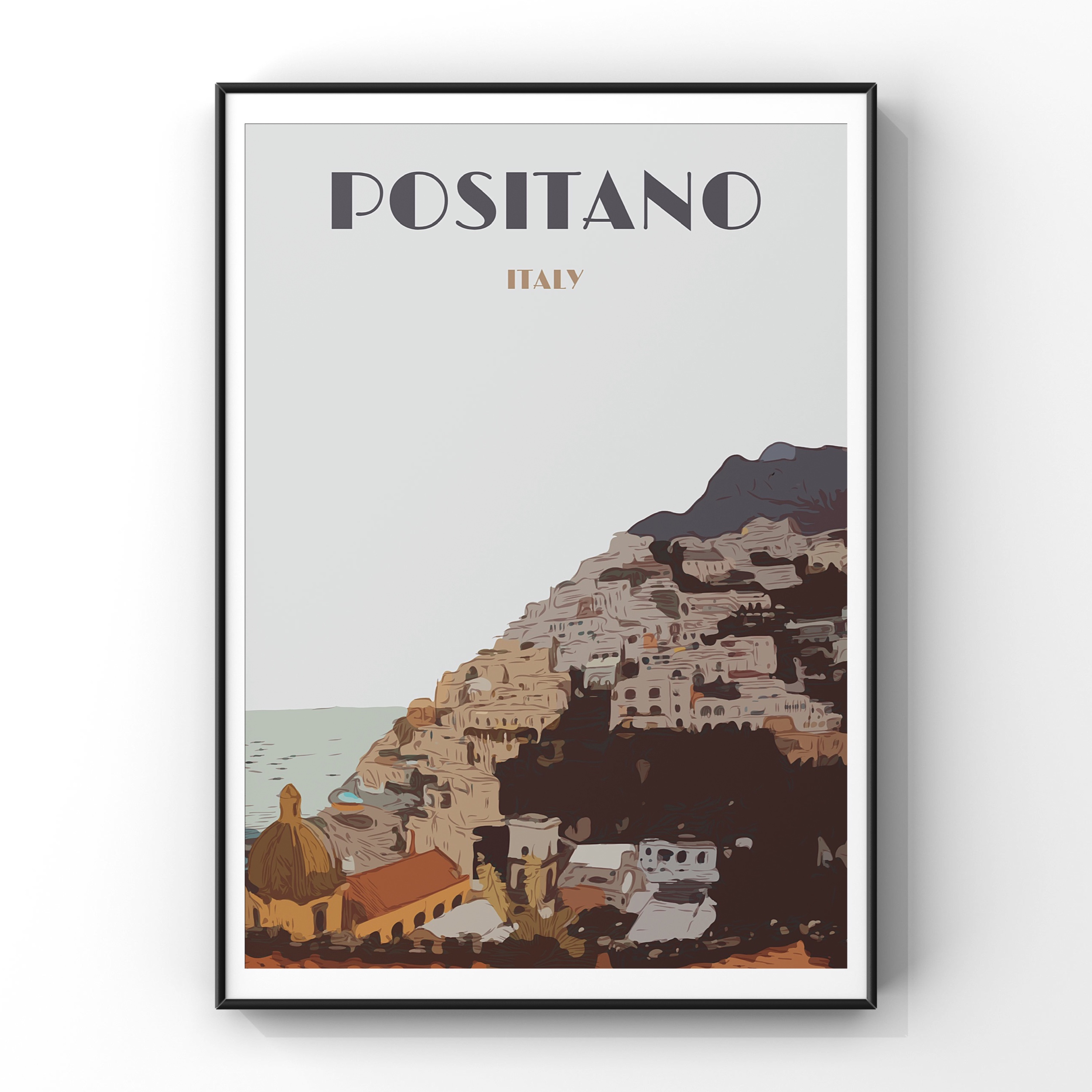 Positano Travel Poster