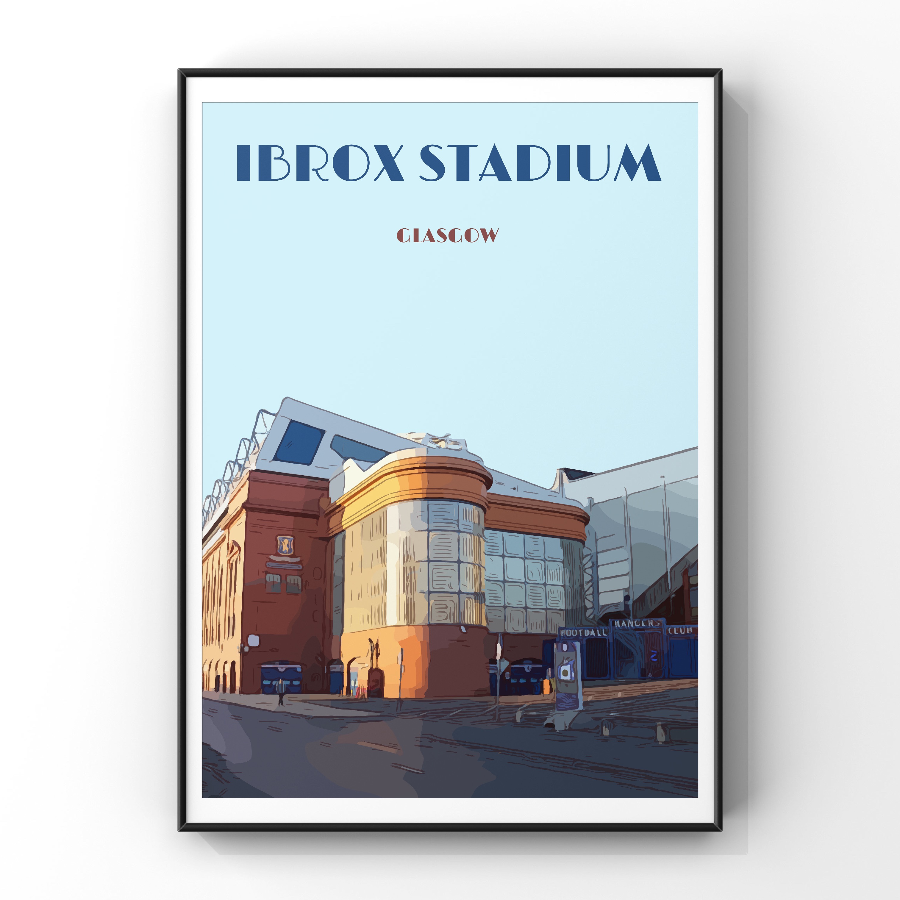 Ibrox Poster Edmiston Drive