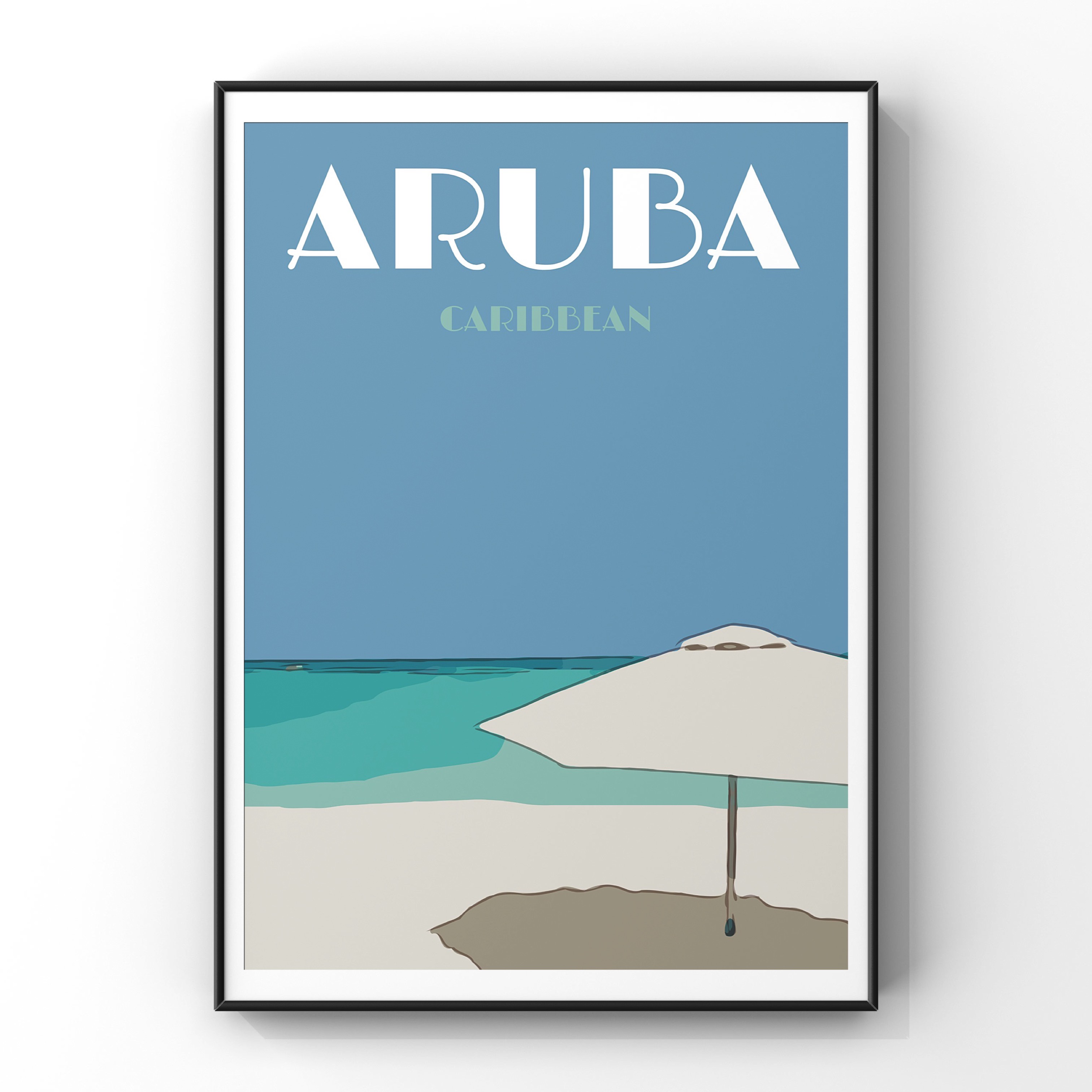 Aruba Travel Poster