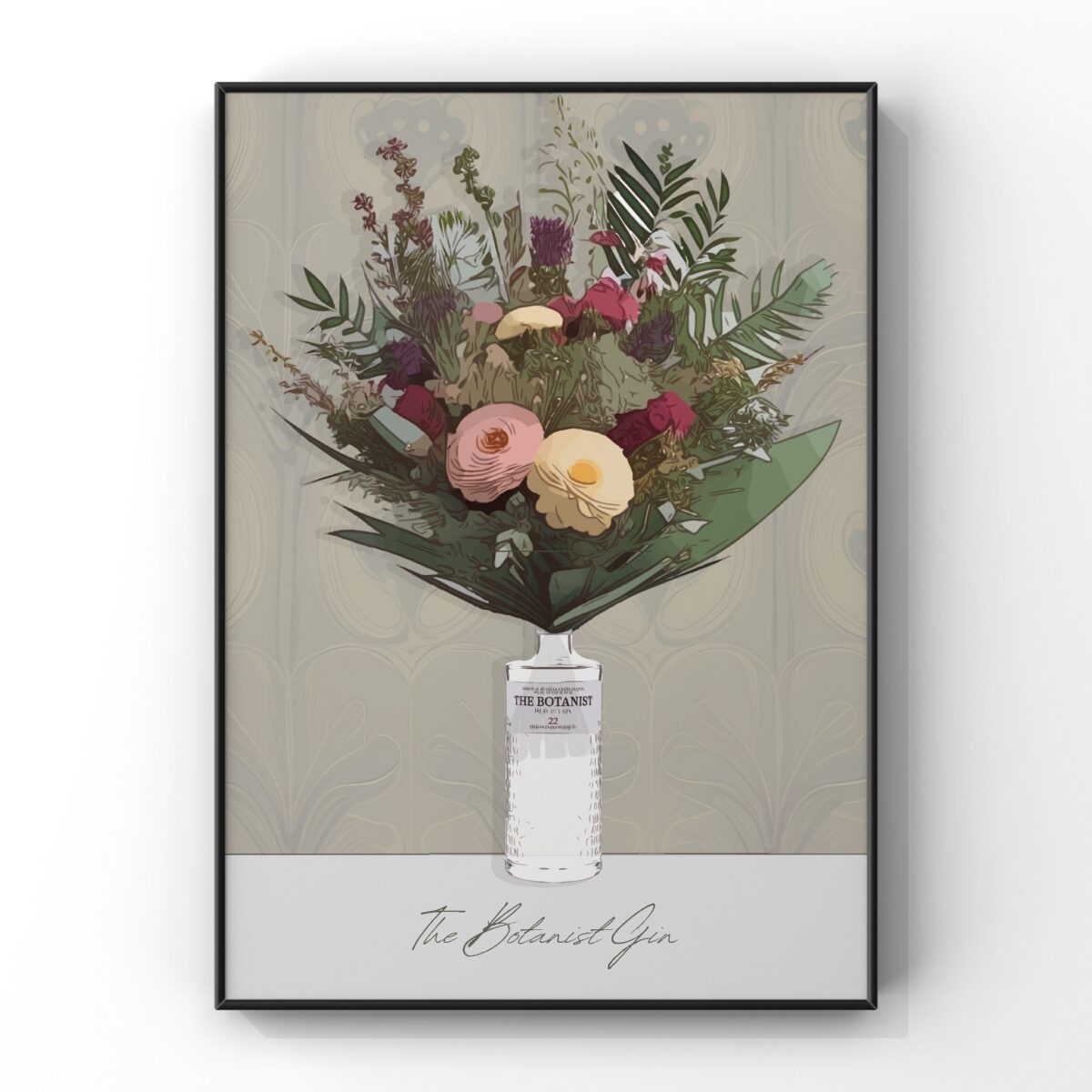 The Botanist Gin Bottle Print
