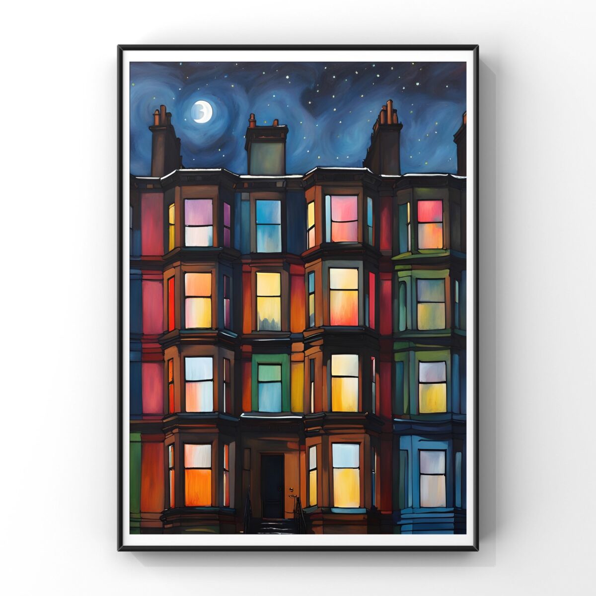 Glasgow Tenement Print