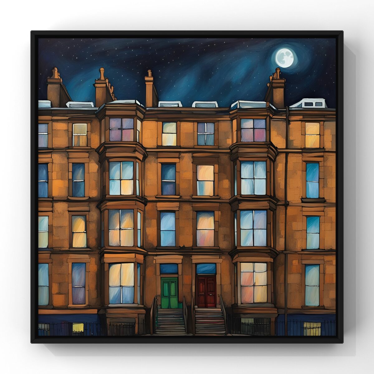 Glasgow Tenement Print