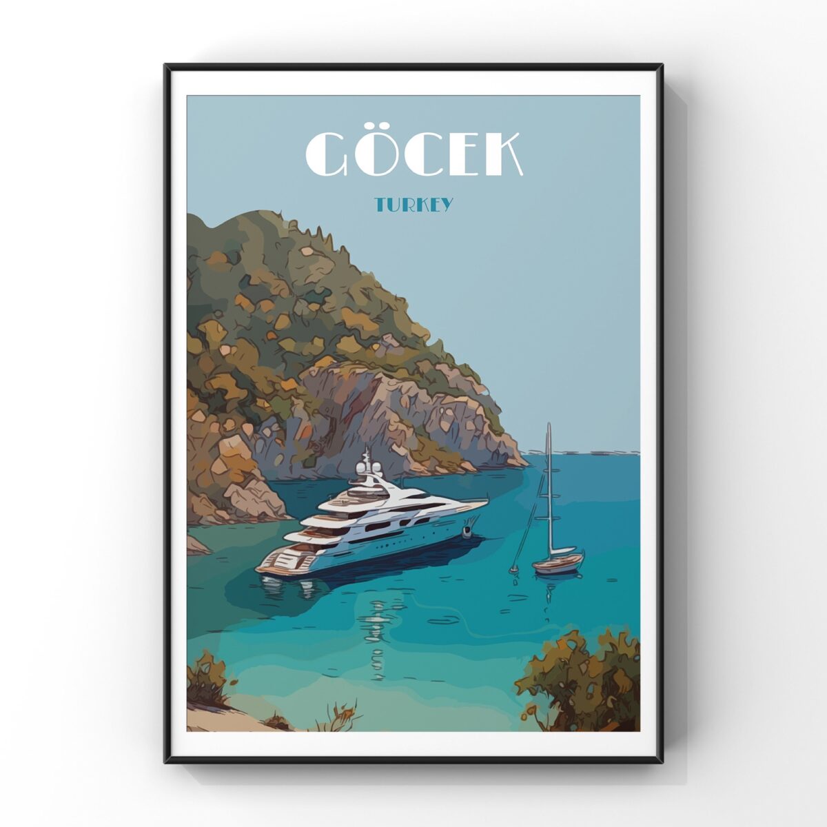 Gocek Travel Poster