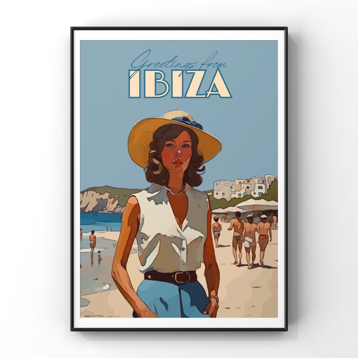 Vintage Ibiza Travel Poster