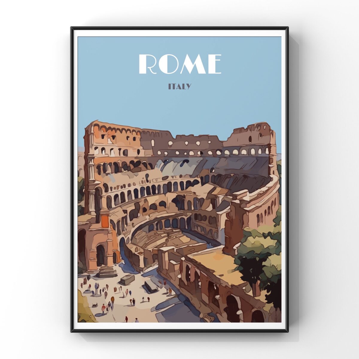 Rome Travel Poster